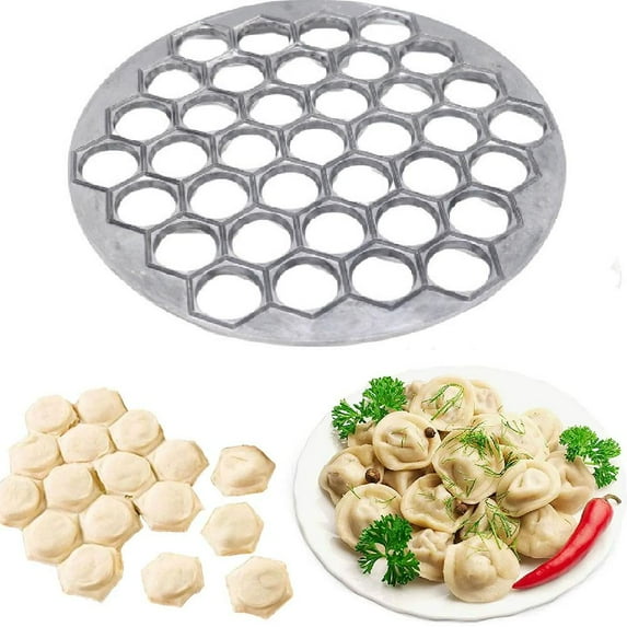 37-Hole Dumpling Mold Ravioli Maker Kitchen Tool, Stainless Steel Wonton Pie Pot Sticker Maker, Easy Clean