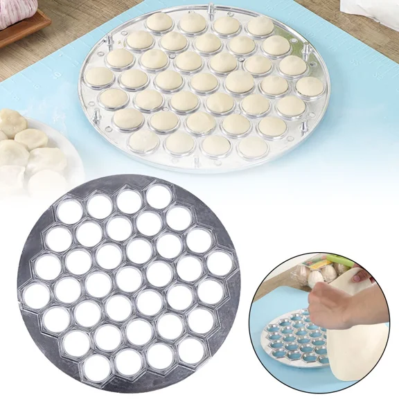 37 Holes Dumpling Mould Maker Ravioli Aluminum Mold Pelmeni Kitchen Diy Tool Tr