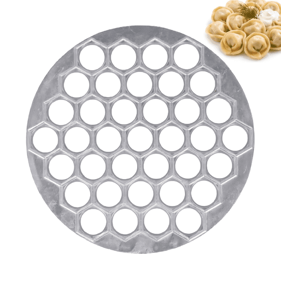 37 Holes Metal Dumpling Mold Aluminum Alloy Pelmeni Maker Russian Ravioli Press Meat Dumpling Maker Machine for Homemade Pasta Pastry Kitchen Tool