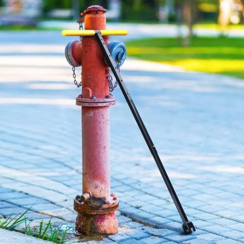 37 Inch Water Meter Key, Adjustable Length, 4-Way Multi-Functional Utility Key, Contractor Grade Enforced Steel Shut Off Tool, T-handle Water Key for Meter Valve