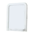 thumbnail image 1 of 37 Inches Wooden Mirror with Curved Edges, White, 1 of 5