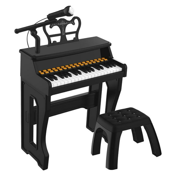 37-Key Kids Piano Keyboard with Microphone - Portable Musical Toy for Beginners Ages 3-8, Educational Birthday Gift for Boys & Girls