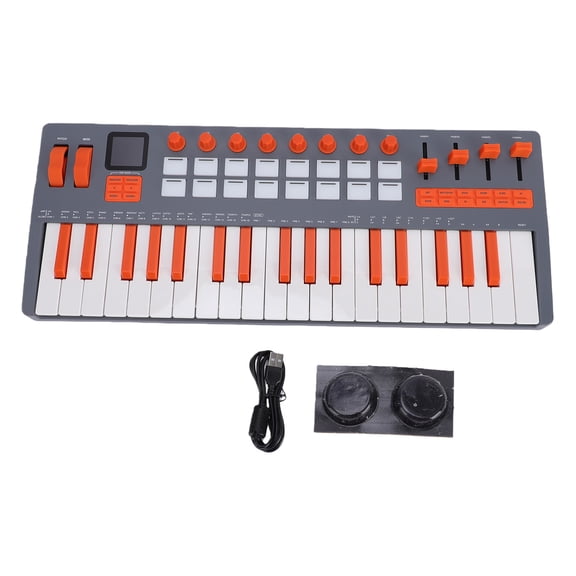 37 Key Midi Keyboardbuilt-in Synthesizer Midi Controllermidi Keyboard With Rgb Drum Padwireless Synthesizer Keyboardportable Midi Keyboardvelocity-sensitive Midi Keyboard