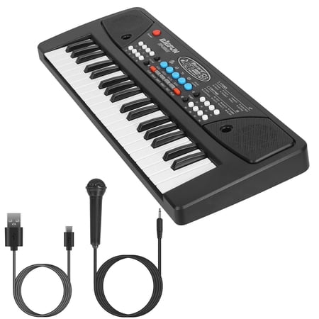 37 Keys Music Electronic Keyboard Piano for Kids Musical Instrument w/Microphone