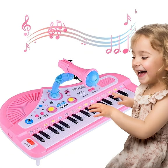 Xueyu Baby Piano Toy for Kids, 37 Keys Musical Piano for Children with Microphone, Musical Instrument Toys Gifts for Toddlers Boys Girls, Birthday Christmas Gift