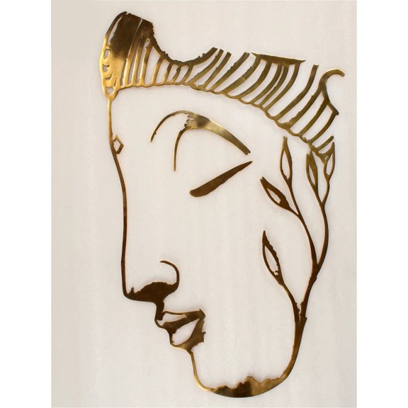 37" Large Buddha Face Wall Decor