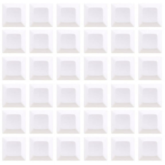37 PCS PBT Keycap DSA 1U Keycaps for Cherry MX Custom Keycap Set for Gaming Mechanical Keyboard Keybord ,White