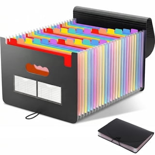37 Pockets Accordion File Organizer, Expanding File Folders, Portable Monthly Bill Receipt Organizer with Colorful A-Z Tabs, Desktop Folders Letter A4 Paper Document Storage for Home Office