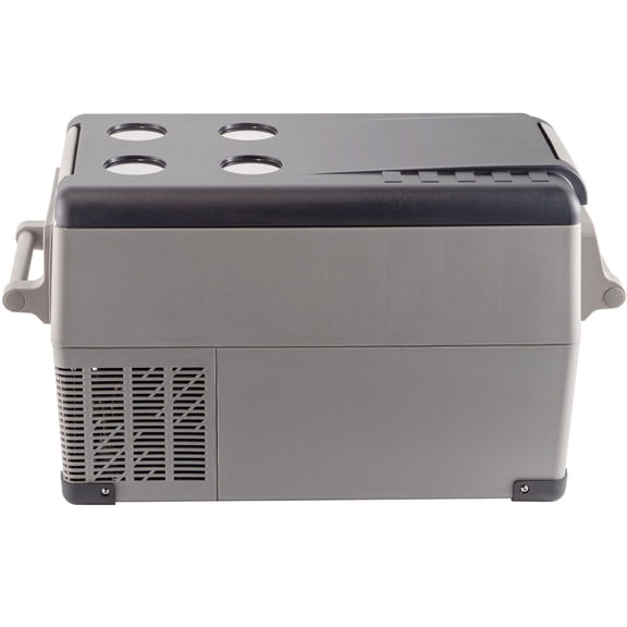37 Quart (35L) Dual Zone Portable Car Fridge, 12V Compressor Refrigerator with Mobile App Control, Temperature Range -4 to 68, DC 12/24V & AC 110-240V for Camping, Fishing and Home