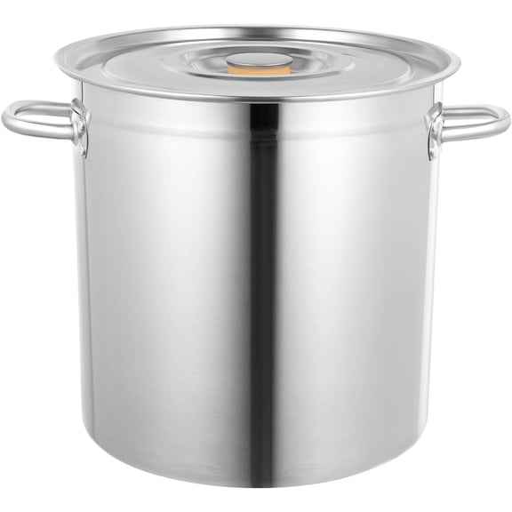 37 Quarts Stock Pot with Lid, Large Pots for Cooking Stainless Steel Stockpots Deep Cooking Pot Canning Cookware Heavy Duty Induction Soup Pot (37 Quarts)
