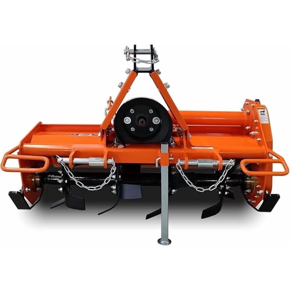 37" Rotary Tiller Attachment - Cat 1 3-Point PTO Driven, Single Speed 540 RPM Gearbox, 37.40" Working Width, 4.7" Max Depth, for 20–30HP Tractors - No PTO Shaft
