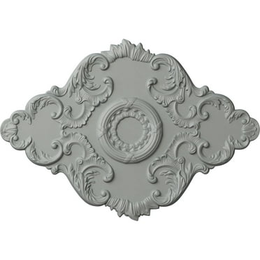37"W x 26"H x 1 3/8"P Piedmont Ceiling Medallion
