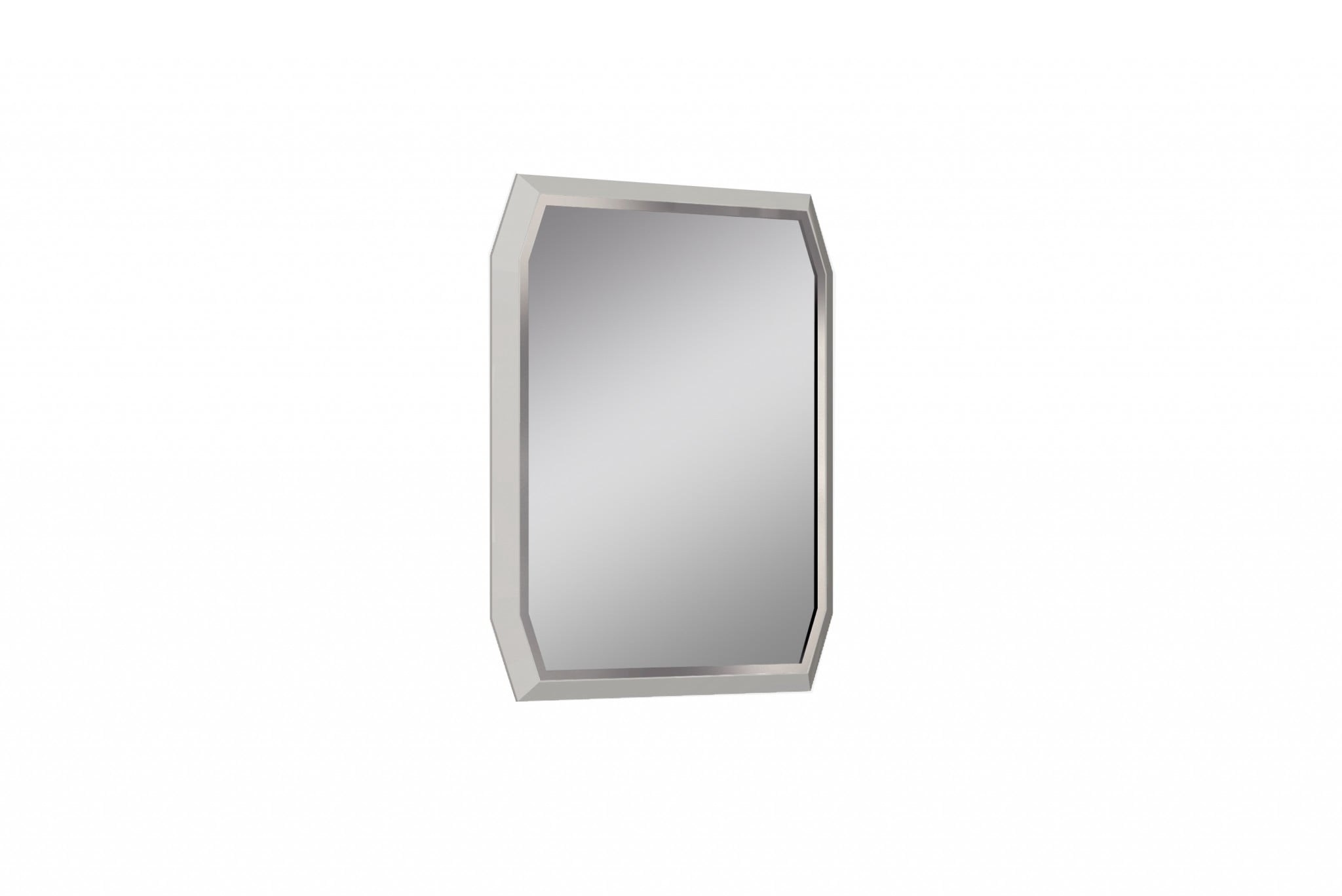 37" X 2.2" X 49" Taupe Glass Mirror