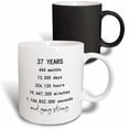 thumbnail image 1 of 3drose, 37 Years in Months Days Hours Minutes Seconds Anniversary Going Strong, 11oz Magic Transforming Mug, 1 of 7