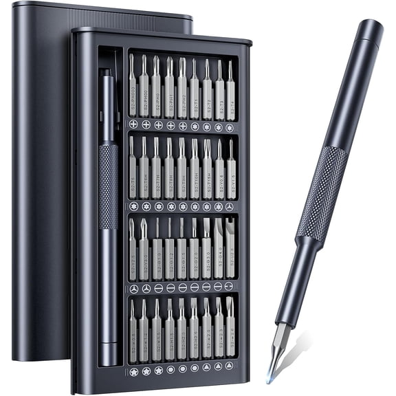 37-in-1 Precision Magnetic Screwdriver Set, Premium Bearing Steel Mini Repair Tool Kit, Compact Disassemble Tools for Phones, Laptops, MacBooks, Watches, Ring Doorbells
