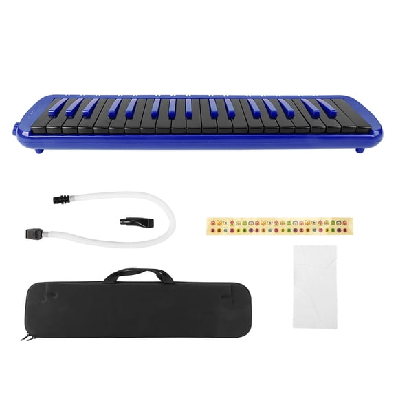 37-key Style Blowpipe Melodica, Melodica, Built-in Keyboard Practice For Beginner Gift Melodica Lovers Blue