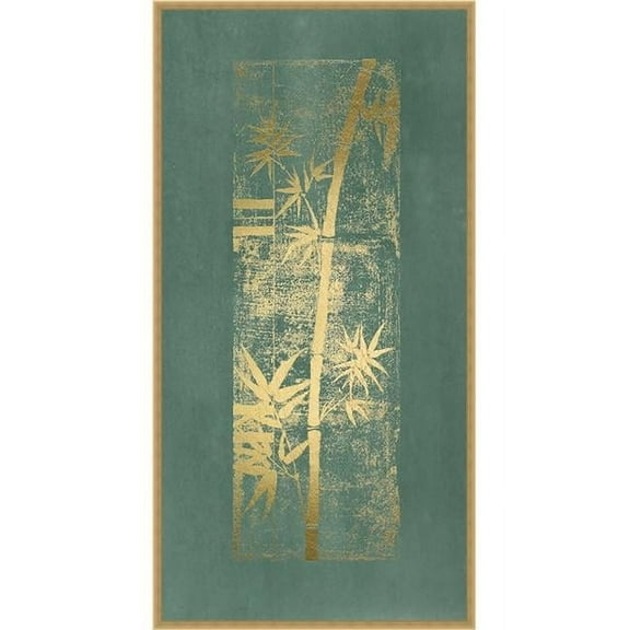 37 x 13 in. Gold Foil Bamboo II Framed Fine Art Print
