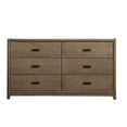 thumbnail image 1 of 37 x 19 x 60 in. Wooden Dresser with 6 Drawers, Brown, 1 of 1