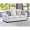 thumbnail image 1 of 37 x 88 x 36 in. Beaujardin Sofa Sleeper with Four Throw Pillows, Soft Washed Cream Tweed, 1 of 1
