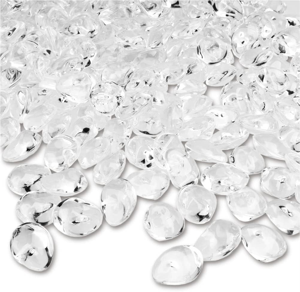 Boidal Rocks 370 PCs 16mm Clear Acrylic Stones Table Scattering Wedding Bridal Baby ...