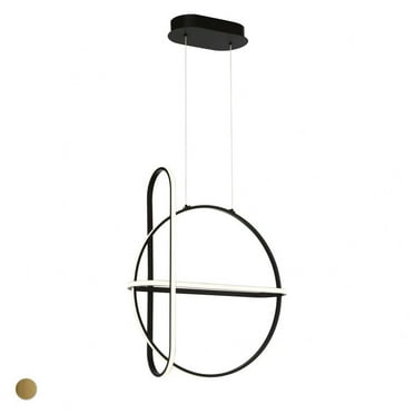 37035-013-Eurofase Lighting-Berkley Chandelier 1 Light-Matte Black Finish