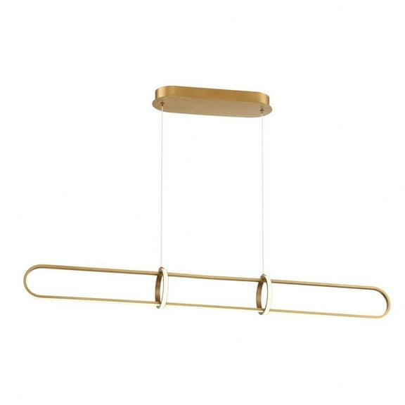 Linear Chandelier 1 Light-Satin Gold Finish Eurofase Lighting 37037-024