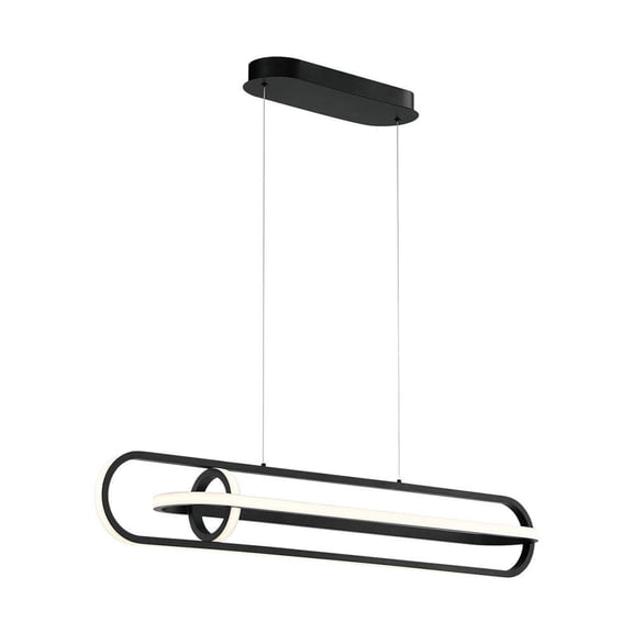 Eurofase Lighting - Demark Linear Chandelier 1 Light-Matte Black Finish