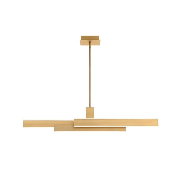 37064-020 Eurofase Lighting Cameno Linear Chandelier 1 Light-Satin Gold Finish