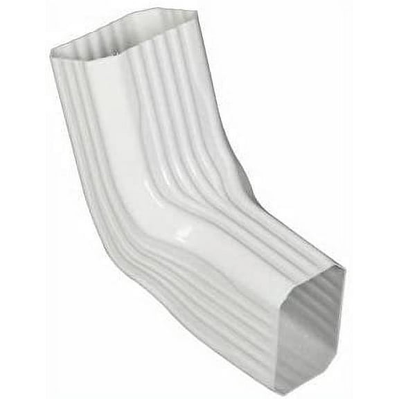 Amerimax A-B Transition Gutter Elbow Gutter Elbow PVC - White - 1515 Pack, 2 x 3-In.