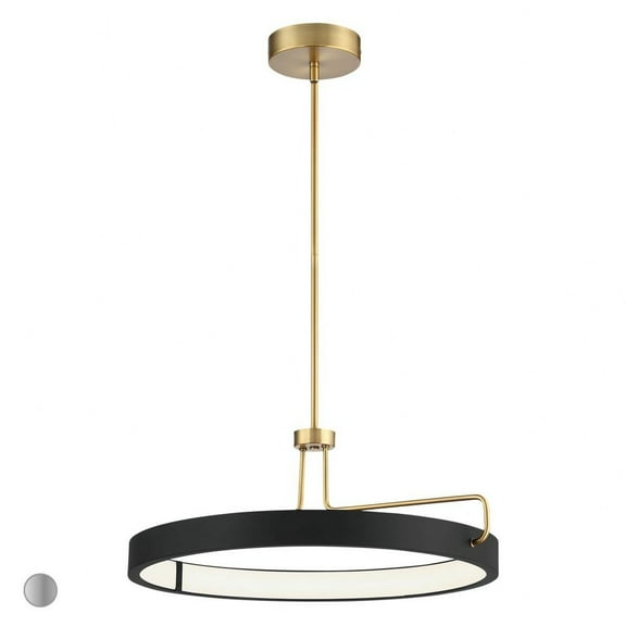 26 Inch 32W 1 Led Convertible Pendant-Black Finish Eurofase Lighting 37082-017