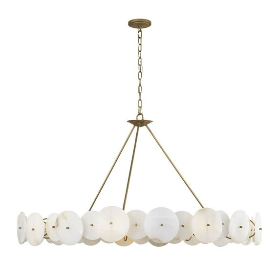 370C09HG-Varaluz Lighting-Cosmos - 9 Light Chandelier In Industrial Style-26.75 Inches Tall and 48 Inches Wide -Traditional Installation