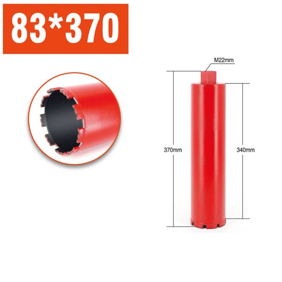370mm M22 Concrete Wet Core Drill Bit Hammer Perforator Drilling Hole Opener