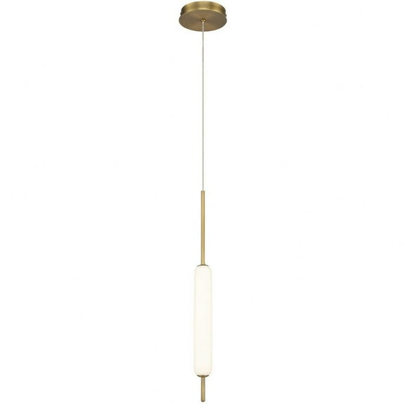 37237-028 Eurofase Lighting Cumberland - 5.25 Inch 10W 1 LED Pendant-Antique Brass Finish