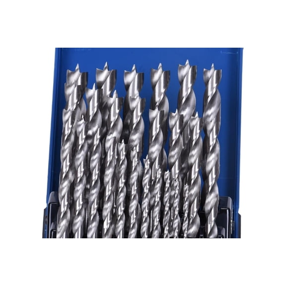 , 37280, 25 PC Set,HSS Brad Point,Drill Bit, Wood Boring Tools