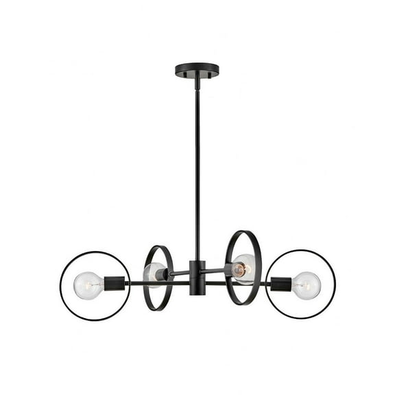 4 Light Medium Foyer-Black Finish Hinkley Lighting 37294Bk