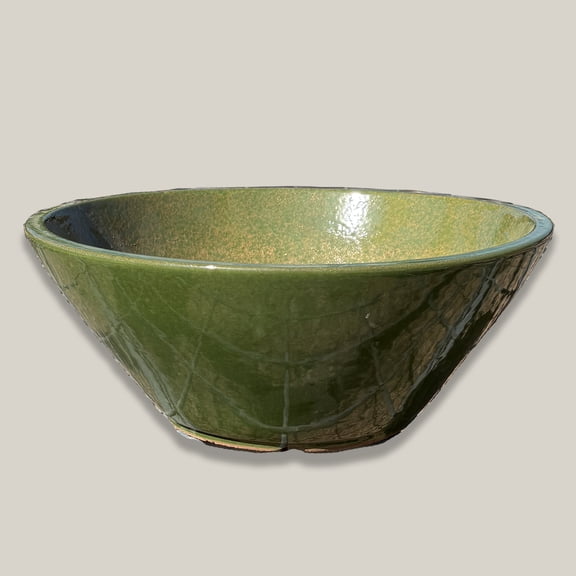 Ten Thousand Pots Atomic Green Low Wide Planter (20"x20"x8", Atomic Green)