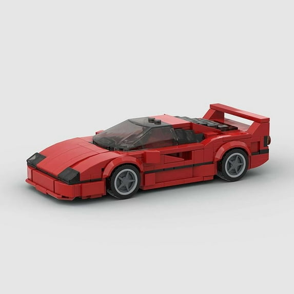372PCS F40 MOC (compatible with mainstream brands)Speed Champions Racing Car Sports Model Garage Sets Building Blocks Famous Racers City Vehicle Technique DIY Bricks Toys (M10301)