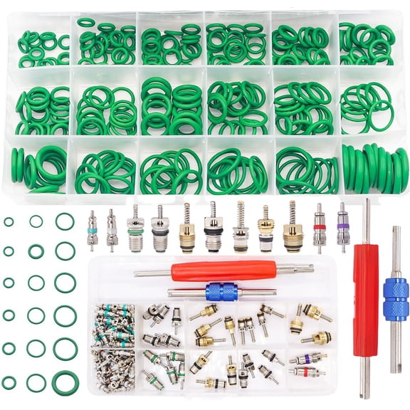 372Pcs Car Air Conditioner Valve Core Box R12 R134A For Jetta For Benz And Other