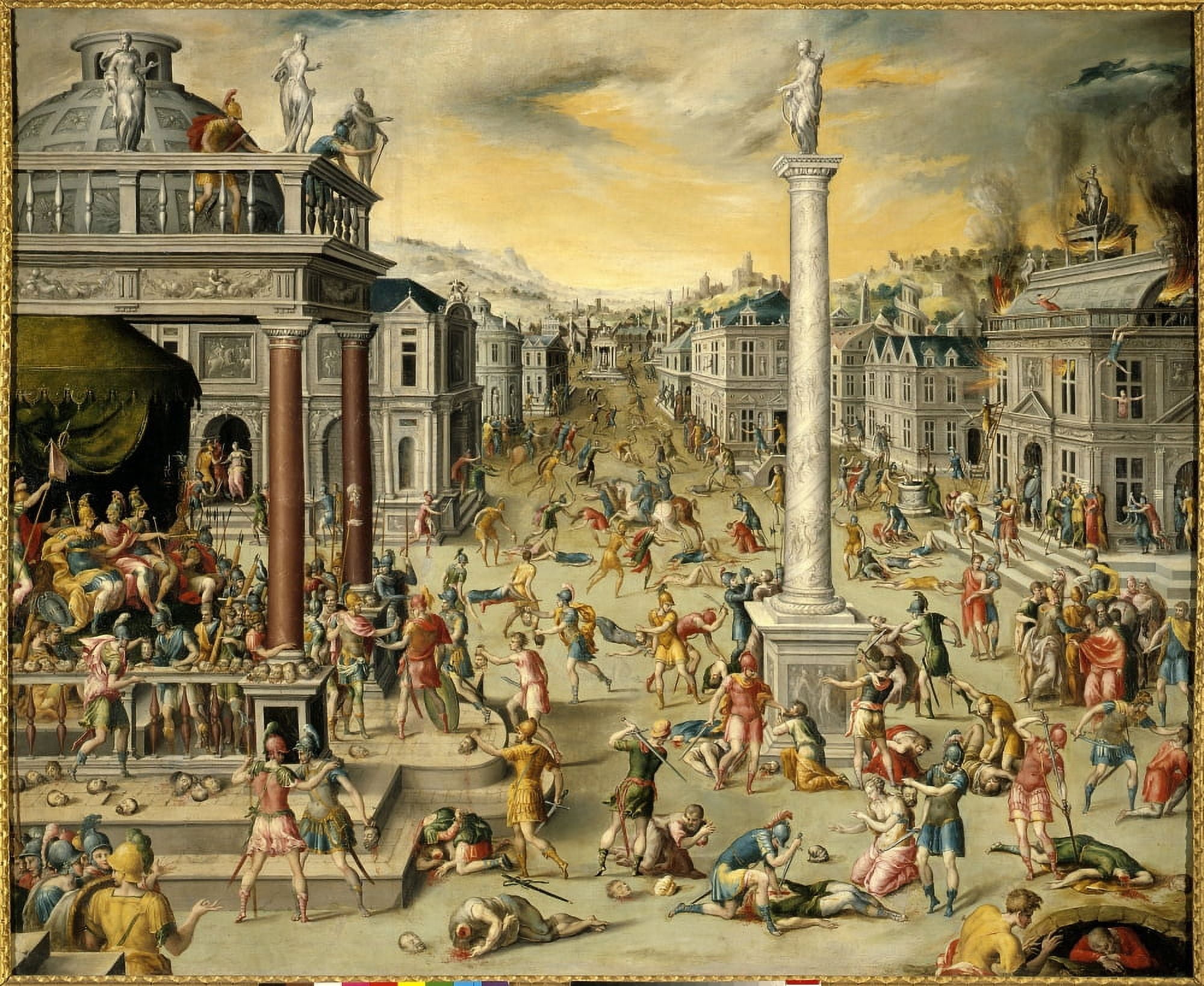 3734 Antoine Caron (1521-1599) French School Canvas Art - (36 x 24)