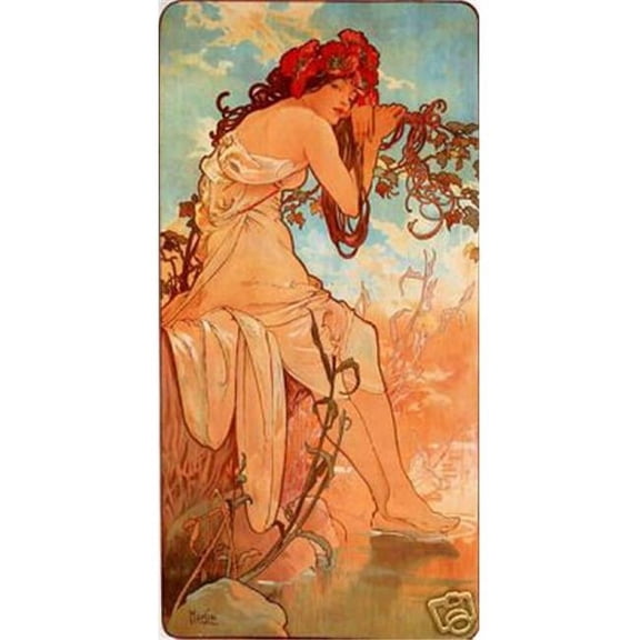 3741-12x18-AD Summer Alphonse Mucha Poster