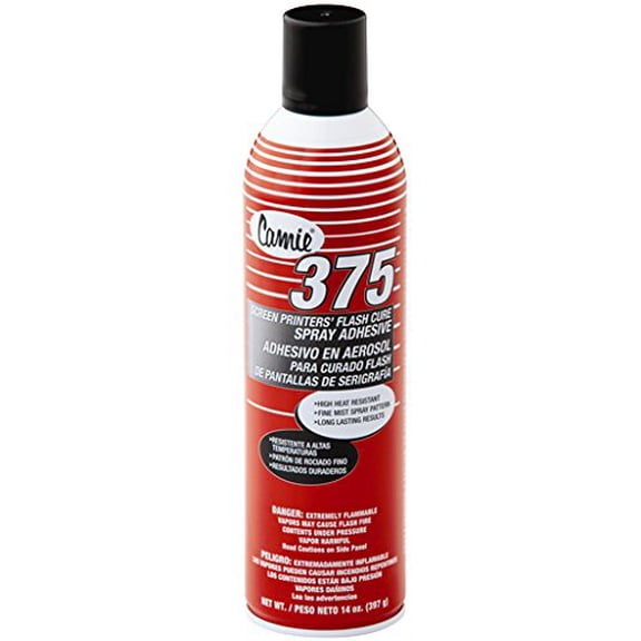 375 CAMIE Screen Printers' Flash Cure Spray Adhesive. (1 Pack)