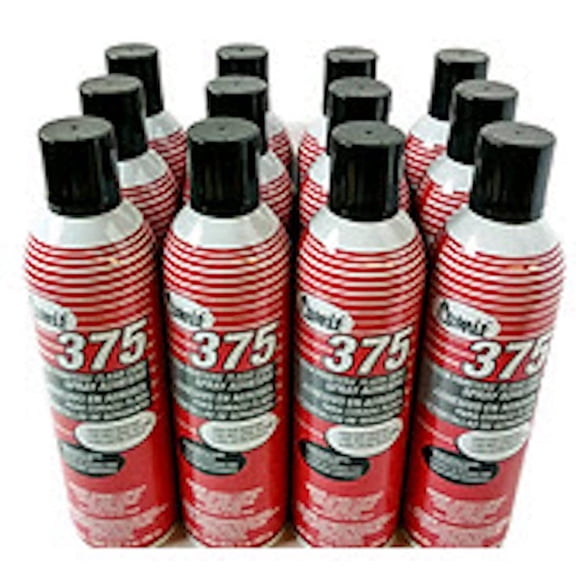 375 CAMIE Screen Printers' Flash Cure Spray Adhesive. (case of 12)