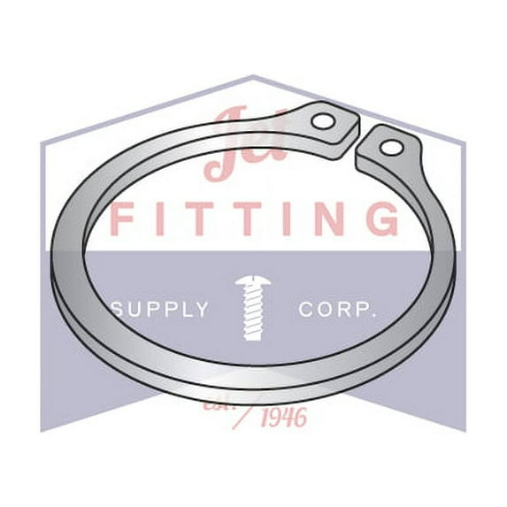 .375" External Style Retaining Rings | Stainless Steel (Quantity: 100)
