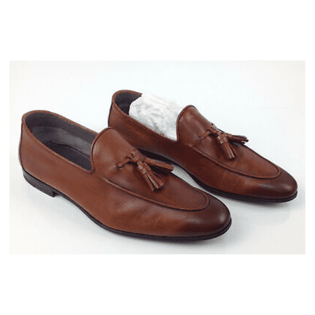 $375 Massimo Emporio Besalu Cognac Slip On Loafer, Sz 7 M