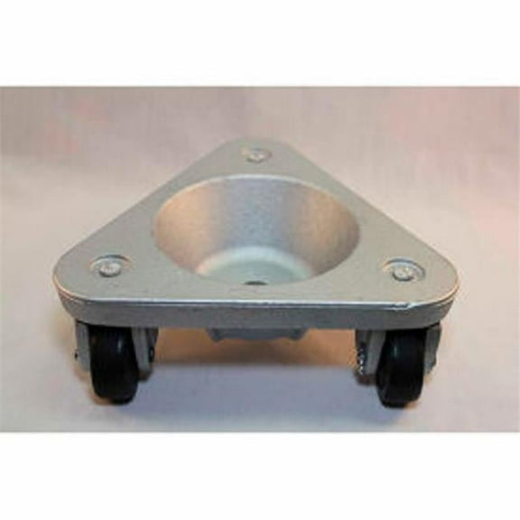 375 lbs Iron 2127 Triangular Cup Dolly - Hard Tread Rubber Wheels