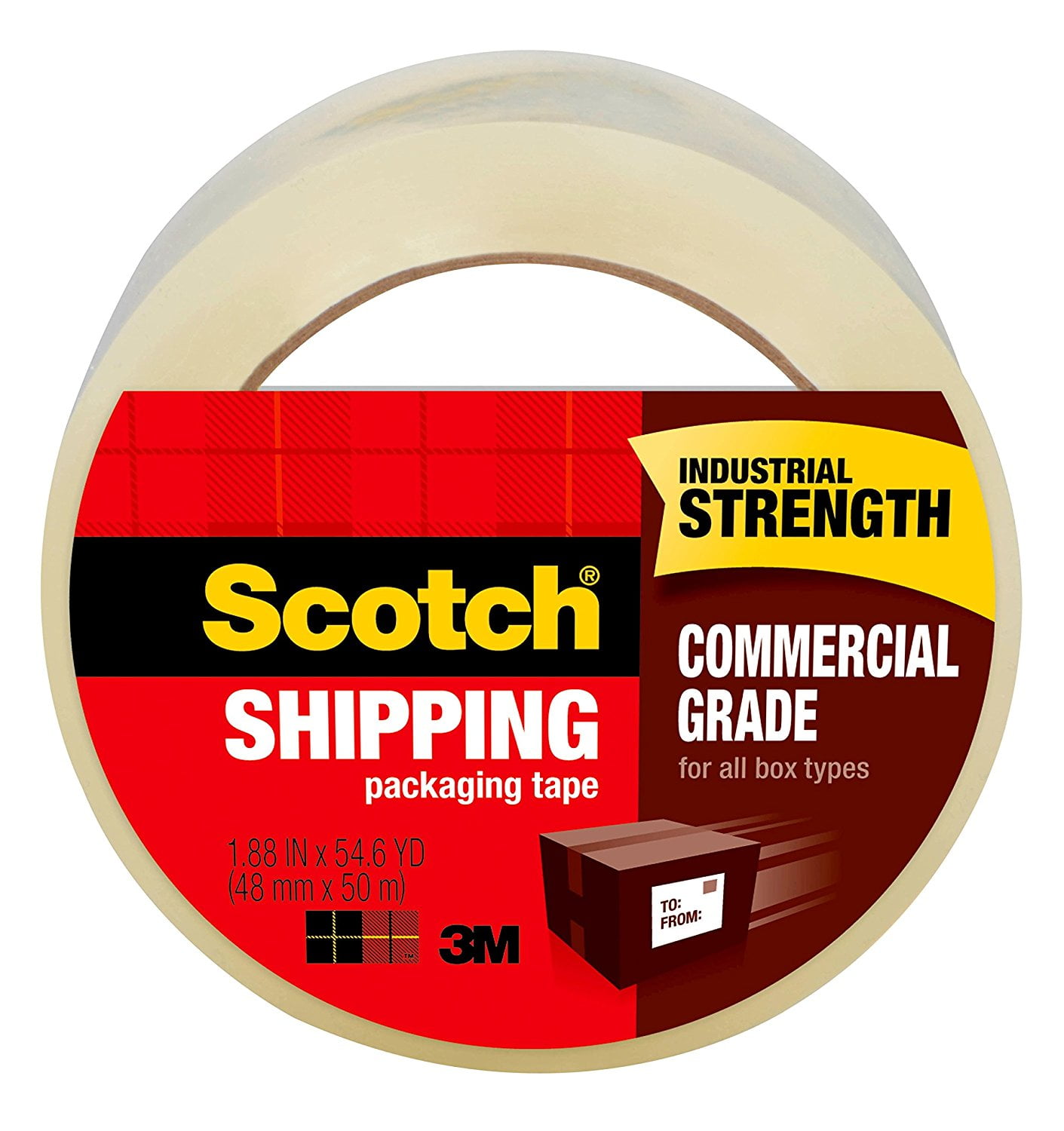 3750-6 - Scotch Commercial Grade Packaging Tape 48mm x 50m 6/PKG - (5 PKS)