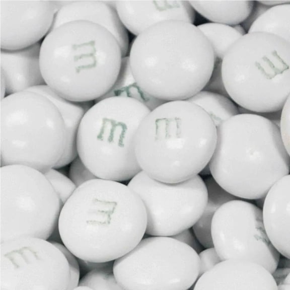 375Pcs White Coated M&M's Milk Chocolate Candies (12oz Bag)