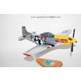 thumbnail image 1 of 375th Fighter Squadron P-51 Mustang Model, Mahogany, 1/25 (15"X18") Scale, WWII, North American, 1 of 6