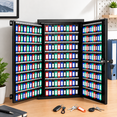 376 Keys Black Wall Mount Key Lock Box with Numbered Hooks and Color ...