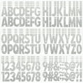 thumbnail image 1 of Neasyth 24 Sheets Glitter Letter Stickers, 2.5 Inch Large Alphabet Number Sticker for Mailbox Crafts Poster Bulletin Boards, Silver, 1 of 7